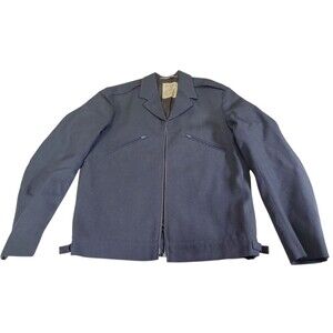 Vintage RAF issued 1972 Pattern Blue Grey Jacket No Insignia Broken Zipper Size